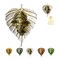 Metal Leaf Ganesha Diwali Decor Wall Hanging for Home & Office Housewarming Return Gift Pooja Favor Ganesha Decorative Wall Hanging Showpiece Pack of 1/2/5/25 Pcs